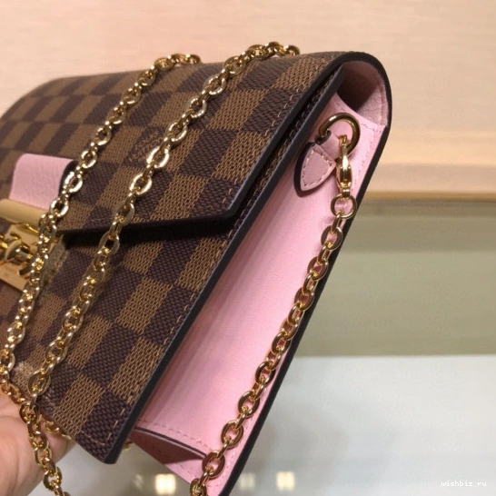 WIS CROISETTE VUITTON CHAIN LOUIS WALLET 0810
